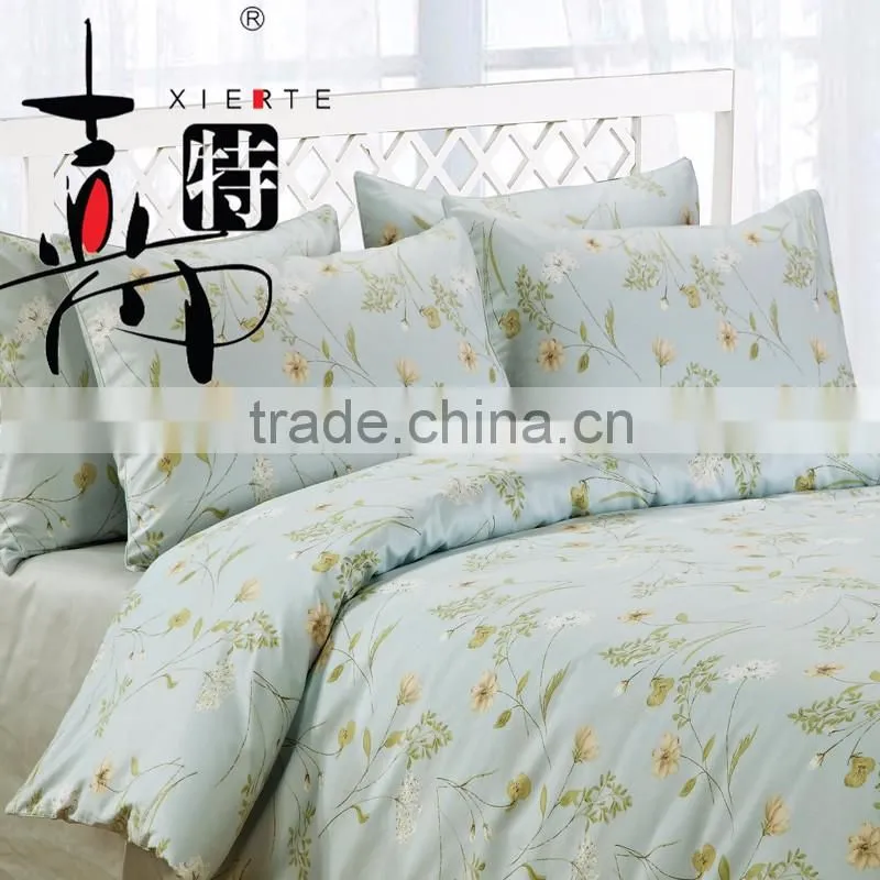 Spring beautiful flower printed 4 pieces bedding sets