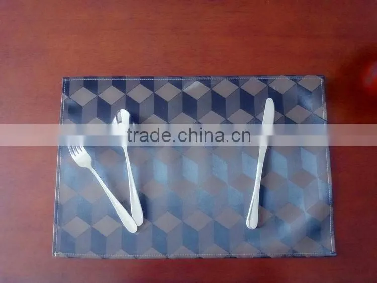 High quality PVC 3D Placemat hotel restaurant