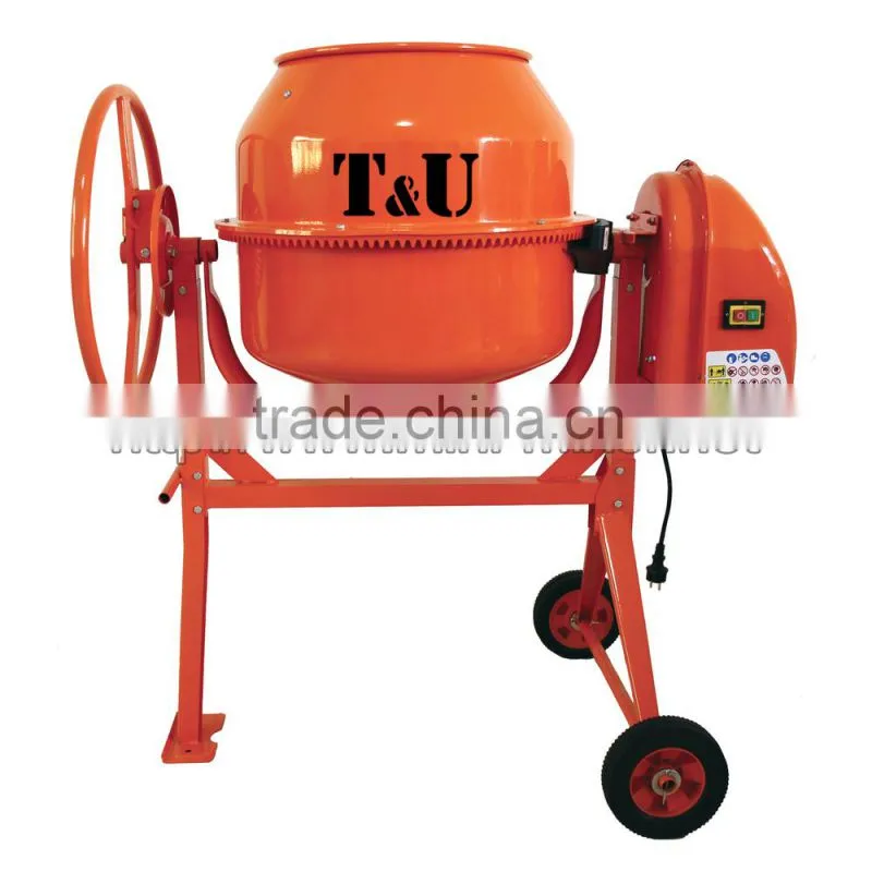 550w 130L Electric engine cast iron gear mini mixer small cement mixer