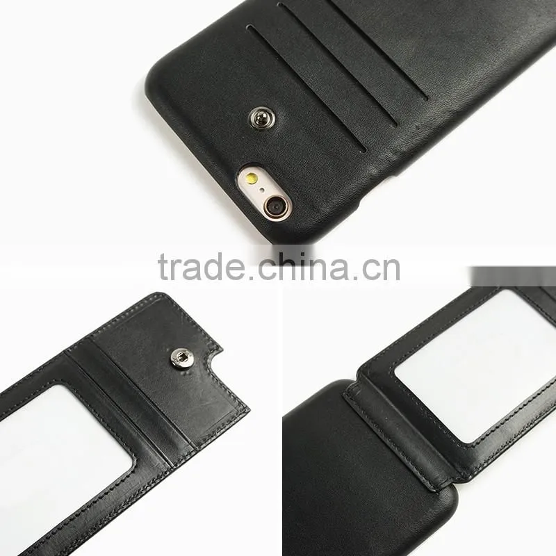 New arrival leather case for Iphone 6s slim leather mobile phone back cover