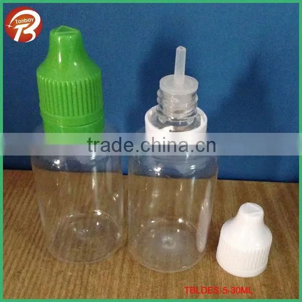10ml PET tamper evident childproof cap amber plastic dropper bottle