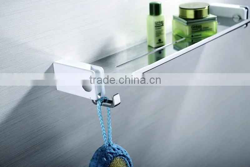 Classical bathroom tempered glass shelves for hotel and home decoration