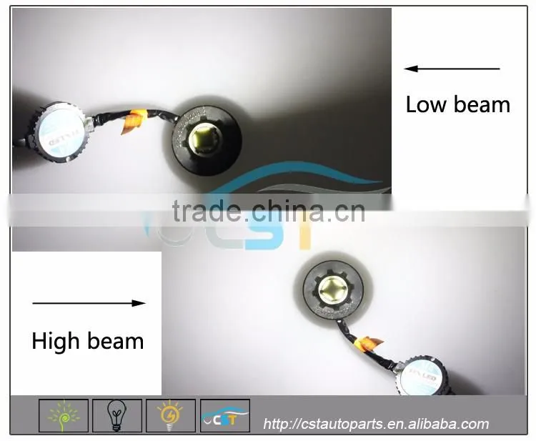 2016 New Products MH4 6000k led motorcycle headlight with Certification CE,ROHS