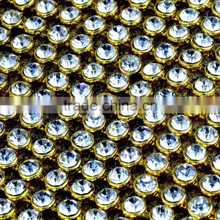 Whlesale Hotfix Diamond Mesh Rolls 120*45cm Transfer Strass Trimming Mesh for DIY Decoration