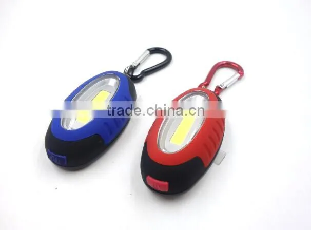 COB LED Keychain Light Compact LED Flashlight With Keychain With Magnet