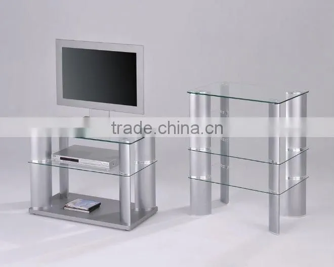 Modern TV Showcase/ Glass Metal TV Stand