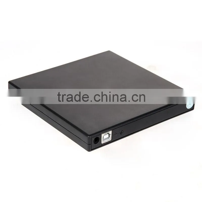 2016 Hot Sale External Black USB Slim 8x DVDRW DL DVD CD RW ROM Burner Writer Drive Optical All PC High Quality COMBO