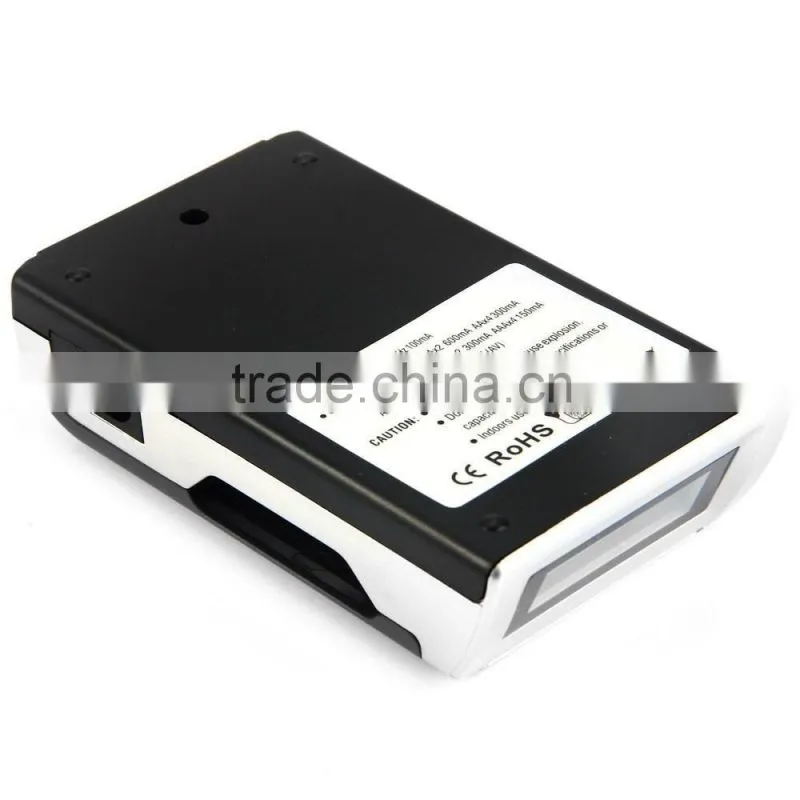 C905W C905 4 Slots Slot LCD Display Smart Intelligent Battery Charger for AA AAA NiCd NiMh Batteries