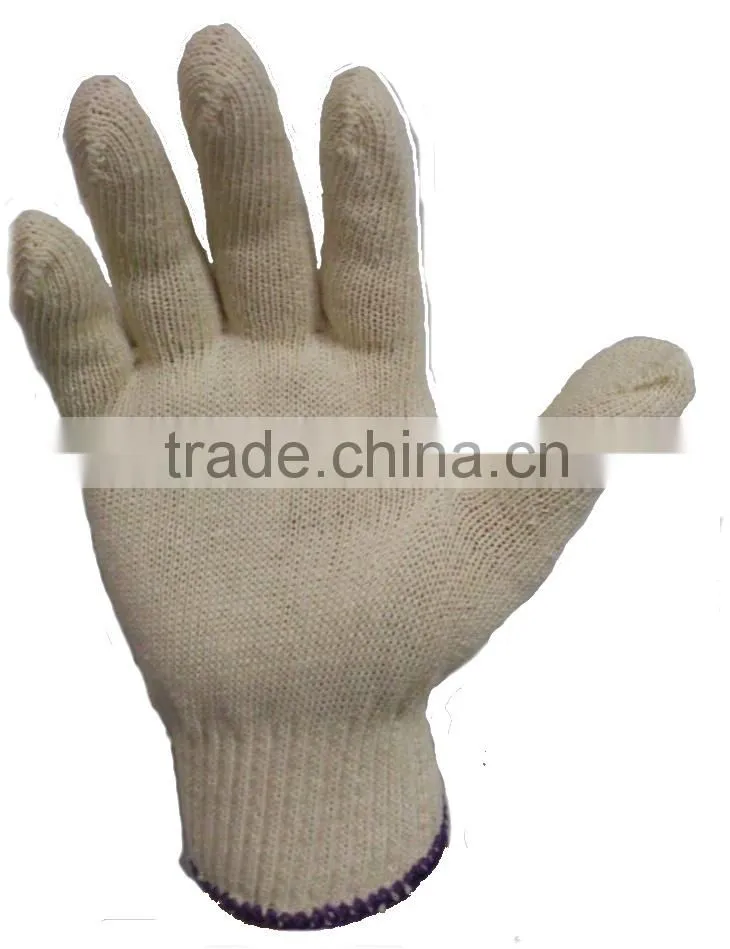 210 RAW WHITE 600 GRAMS 10 KNITTING COTTON SAFETY WORKING GLOVE