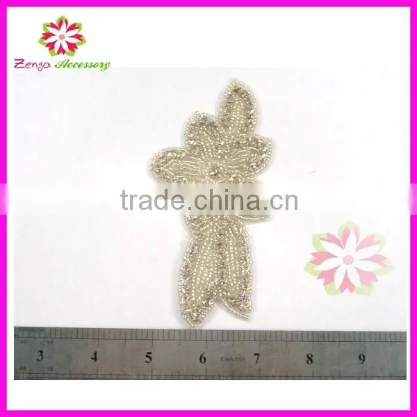 Crystal rhinestone applique, crystal embellishment appliques, bridal rhinestone appliques