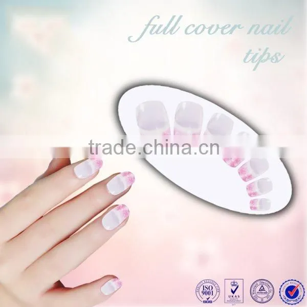 Beautdy product flower design color ABS artificial nail tips full cover color christmas false fingernail art tips
