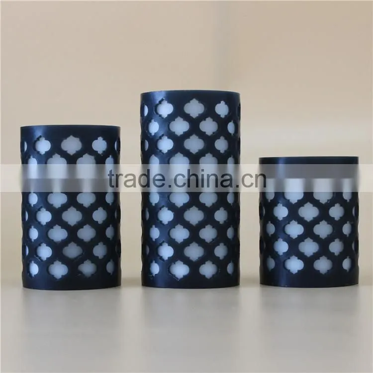 Wholesale mini LED luminara candles lanterns for cemetery