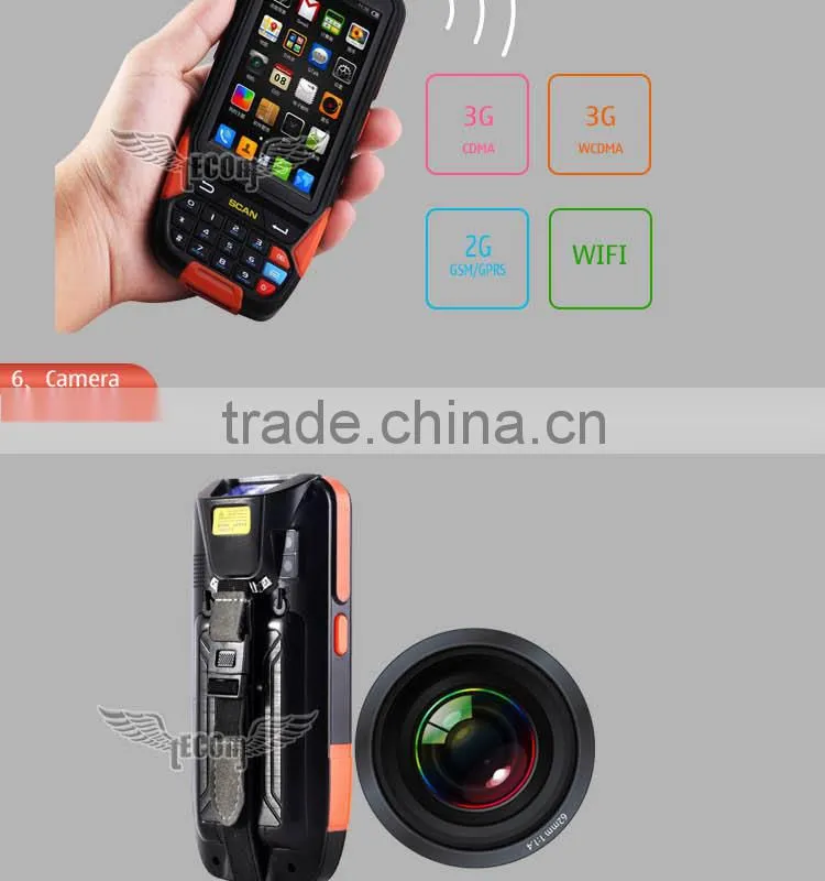 Wholesale Cheap Wifi BT 1D 3G Barcode Scanner PDA With Android OS