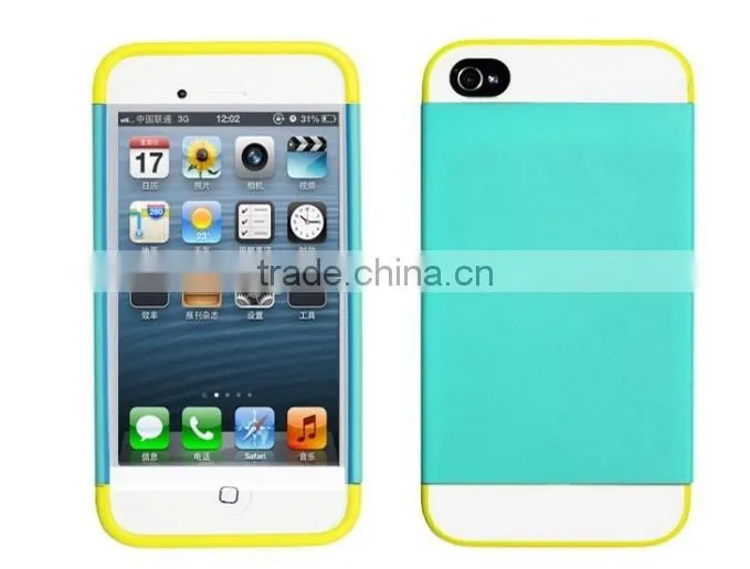 2013 Newest Colorful TPU+PC Funky Mobile Phone Cases for iphone 4/5/5C "11"
