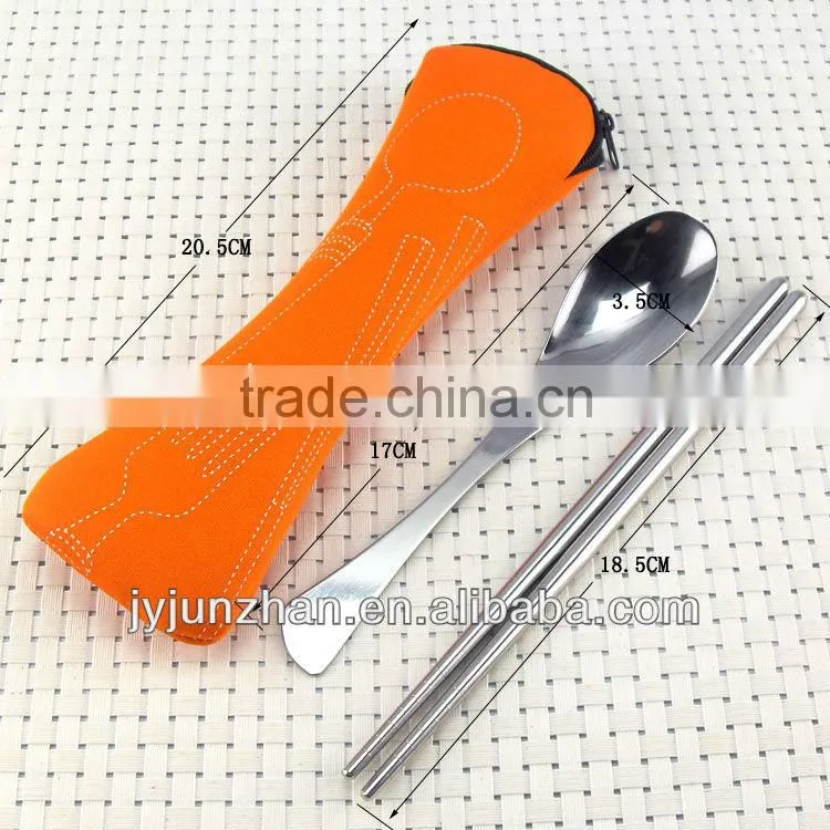 Stainless gift cutlery with spoon and fork composed and nice design