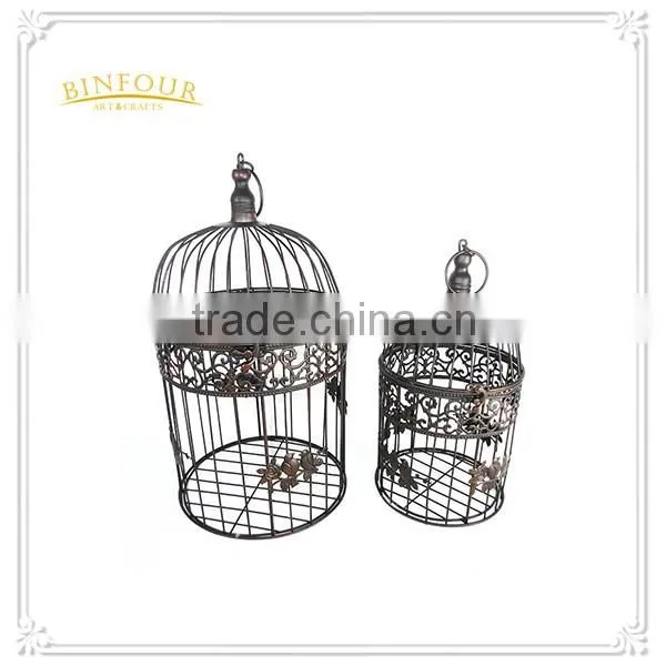 Antique metal bird cage decorations series cage flower planter