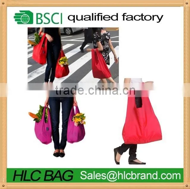 lululemon Factory supermarket foldable polyester shopping bag folding bag