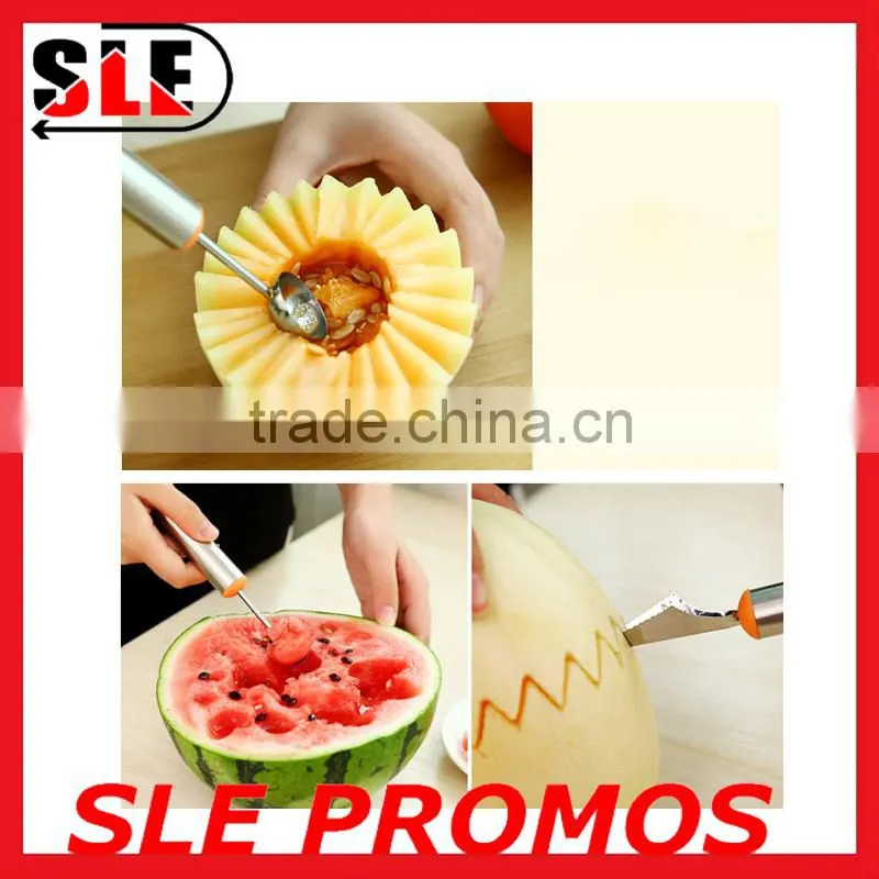 Custom Logo Melon Baller Fruit Scoop,Hot Wholesale Ice Cream Scoop Spoon,High Quality Multifunction Water Melon Kitchen Tools