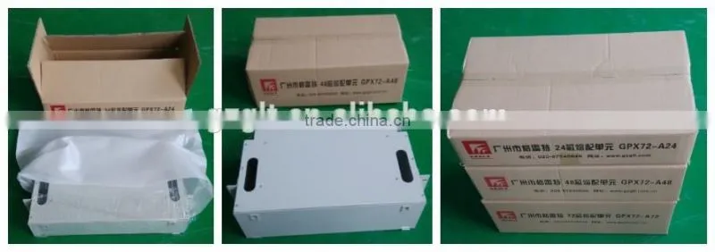 Best Fiber Optic Distribution Frame ODF With Adaptor For 12,24,48,72,96,144 Cores