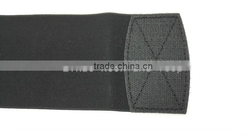 Hook and loop armband with logo