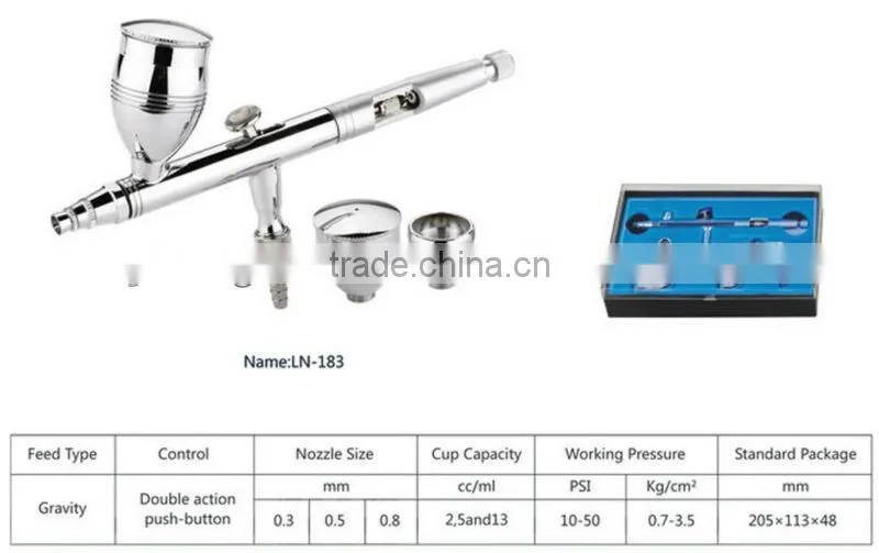 Pneumatic tools airbrush pen for body painting, car painting, nail art, face makeup