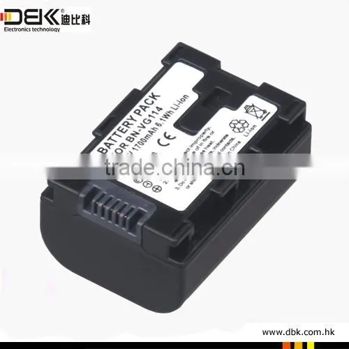 hot sale Rechargeable Li-ion Camera Battery for fully decord JV BN-VG114