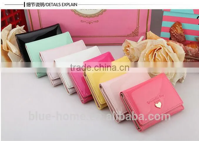 Hot popular top high quality cheap unique clutch purses Versatile latest 3 fold hand wallets