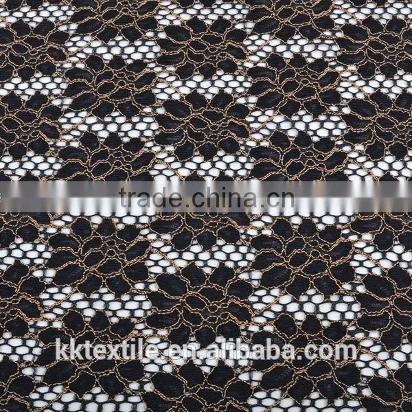 New Arrival Elegant 60% RS 40% Nylon mesh lace fabric in two colors