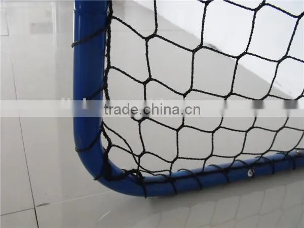 Street steel ice hockey goal post with net