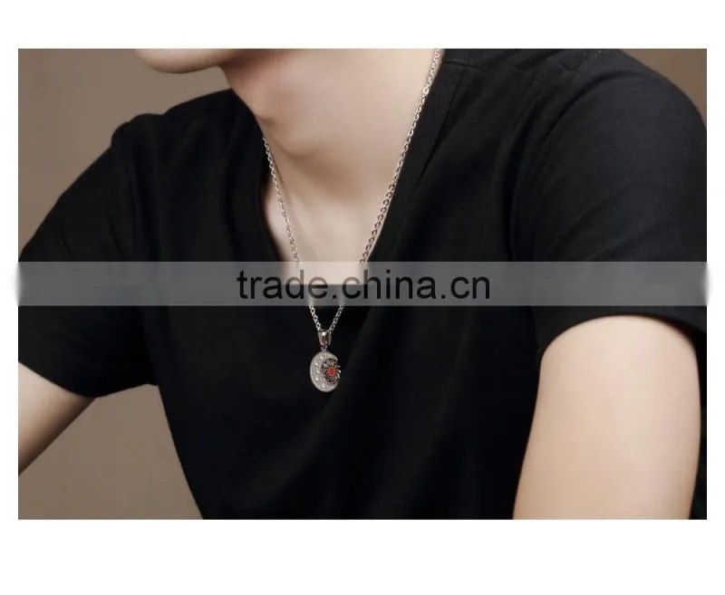 wholesale fashion pendant bulk stainless steel Apollo sale sun necklace with moon