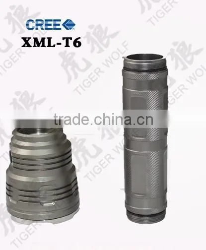 High power XML-T6 Rechargeable Aluminium flashlight
