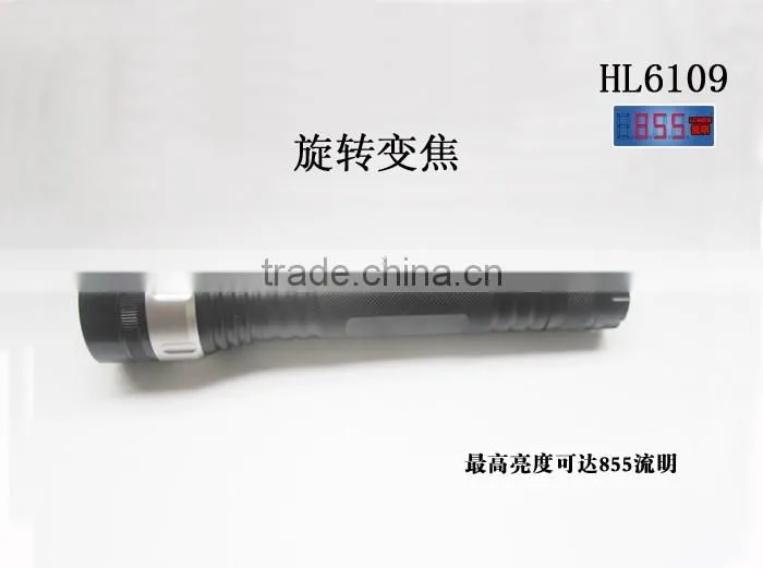 Aluminum ZOOM Function Zoom T6-10W LED Flashlight Torch Light