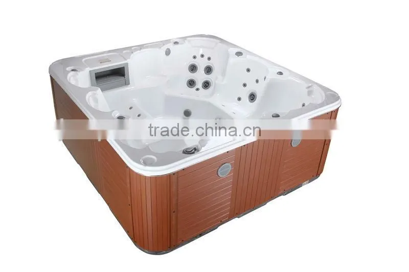 Wholesale spa products from Hangzhou China colorful water lamp 5 person swim spa pool with DVD