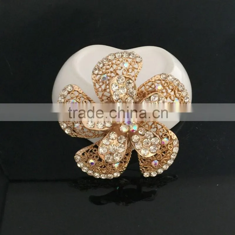 AB Crystal Rhinestone Flower Brooch,Colorful Rhinestone Brooch Pin,Brooches And Pins For Wedding