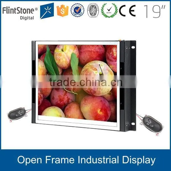 FlintStone 15" 19" 22" 32" 42" 55" advertising lcd display open frame type 1080p lcd monitor with h-d-m-i 12v dc input
