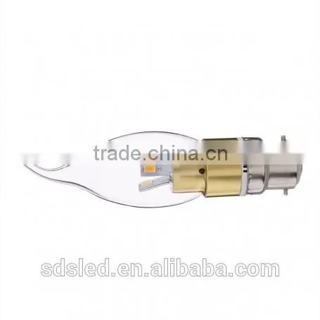 LED Candle bulb 3W LED Candle Bulb Golden B22 Warm White SMD5630 candle lamp