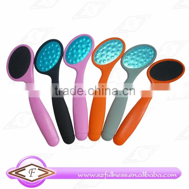 Etching stainless steel callus remover foot file