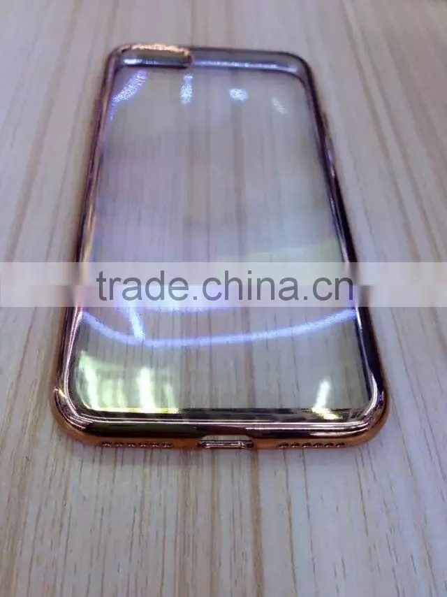 New Arrival plating TPU cover for iphone 7, electroplating soft TPU cover for new iphone