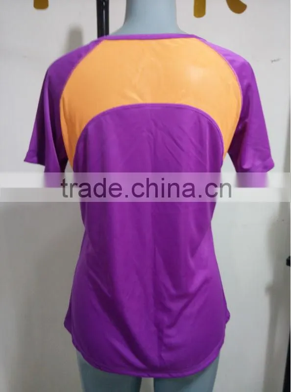 Custom Stretch Yard Dye ShortTt-shirt Yoga/FItness wear