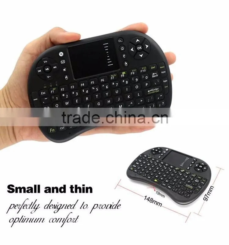 2.4G Mini Wireless Mechanical Keyboard and mouse for android tv box With Universal Remote Control