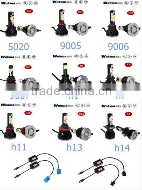 H4 Auto led headlight G5 4 leds 4000lm each bulb H7 H11 H13 9005 9006 H4 car led head light