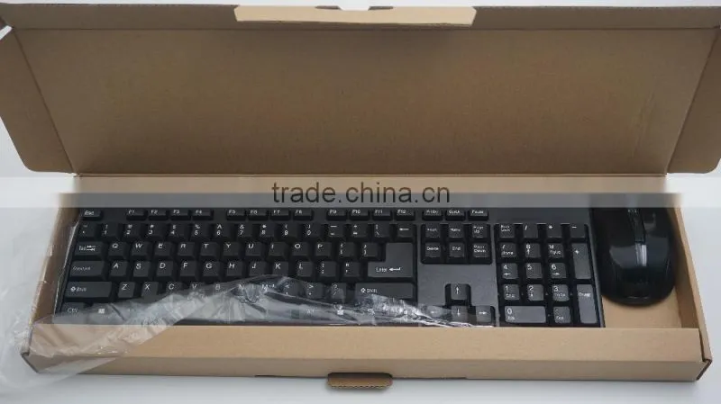 Combo rubber mouse and multimedia keyboard
