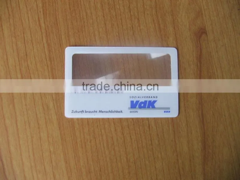 3X High Quality Advertising Gifts Plastic Business Magnifier Card