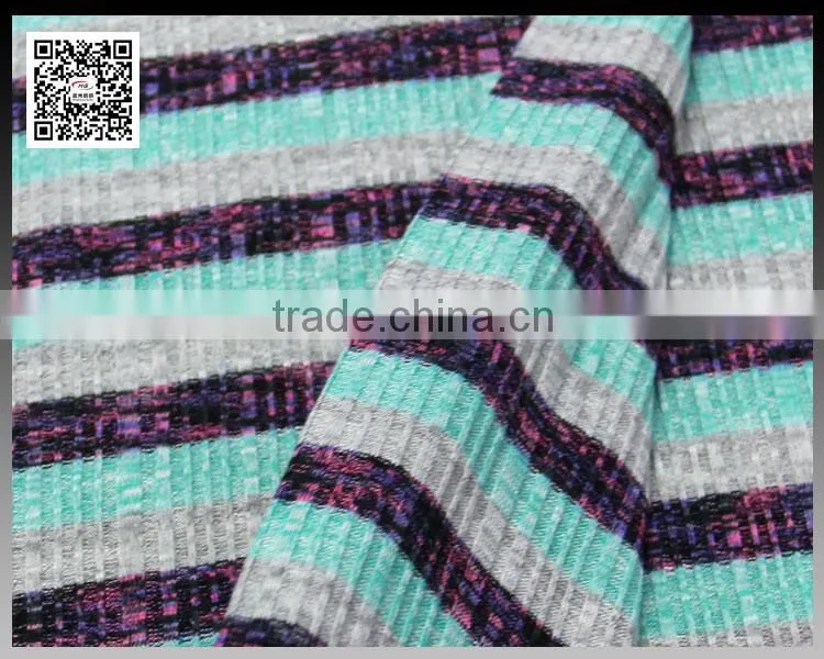 Fashion women clothing polyester rayon slub fabric for ladies fashion dress
