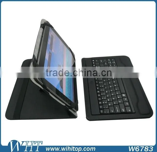 2015 Products Wholesale for Android 10.1 inch Universal Tablet Bluetooth Wireless Keyboard Case With Stand