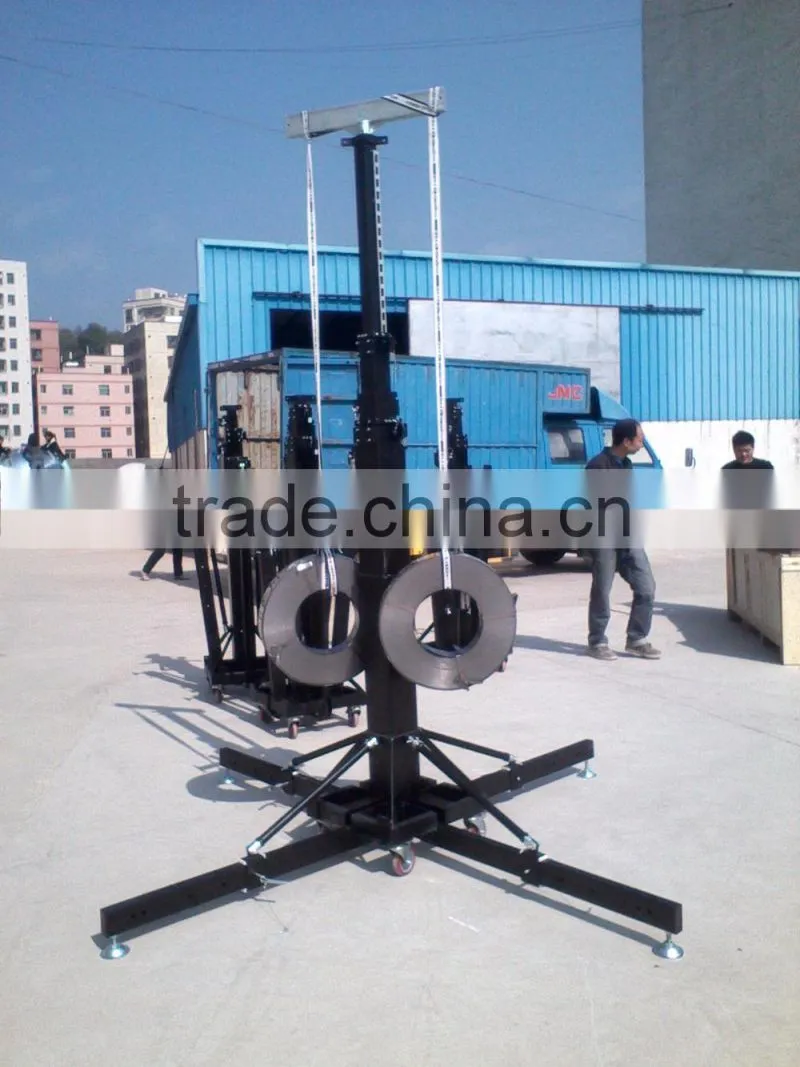 200kg steel heavy duty dj aluminum moving head line array tower truss lift tower/elevator tower