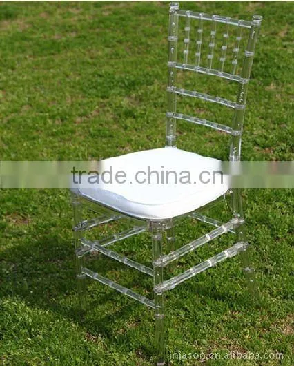 crystal resin chiavari chair