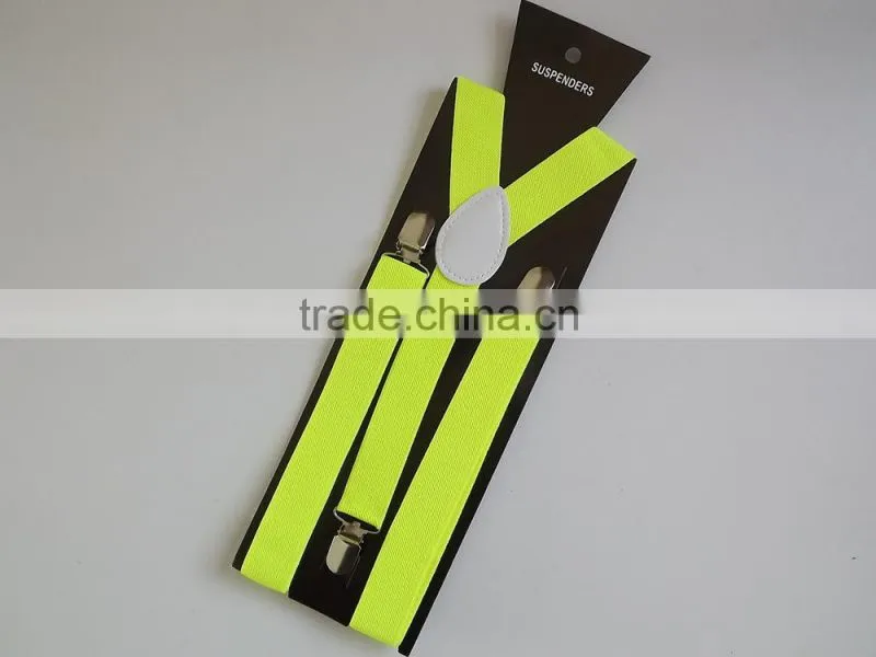 High Quality Finish metal Clip and Buckel Men's Elastic Suspender Braces gallusus