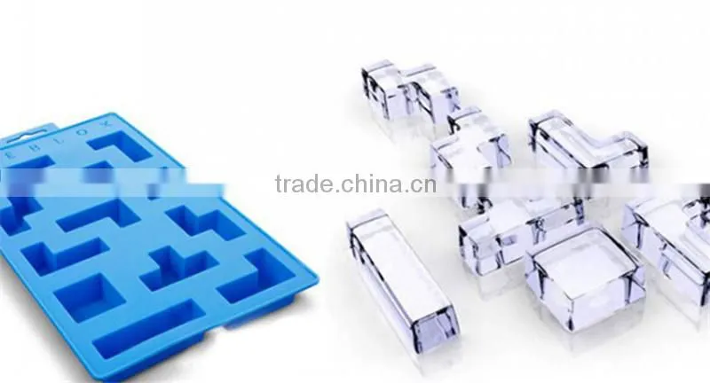 1pcs Game Tetris Ice Bricks Tray Ice Tray Mold Mould Maker Party Silicone Summer Ice Cube Carving Mold Mould Maker