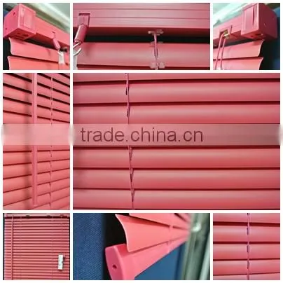 Wood pattern 25 mm PVC vinyl Venetain blinds , window blinds china home decor wholesale